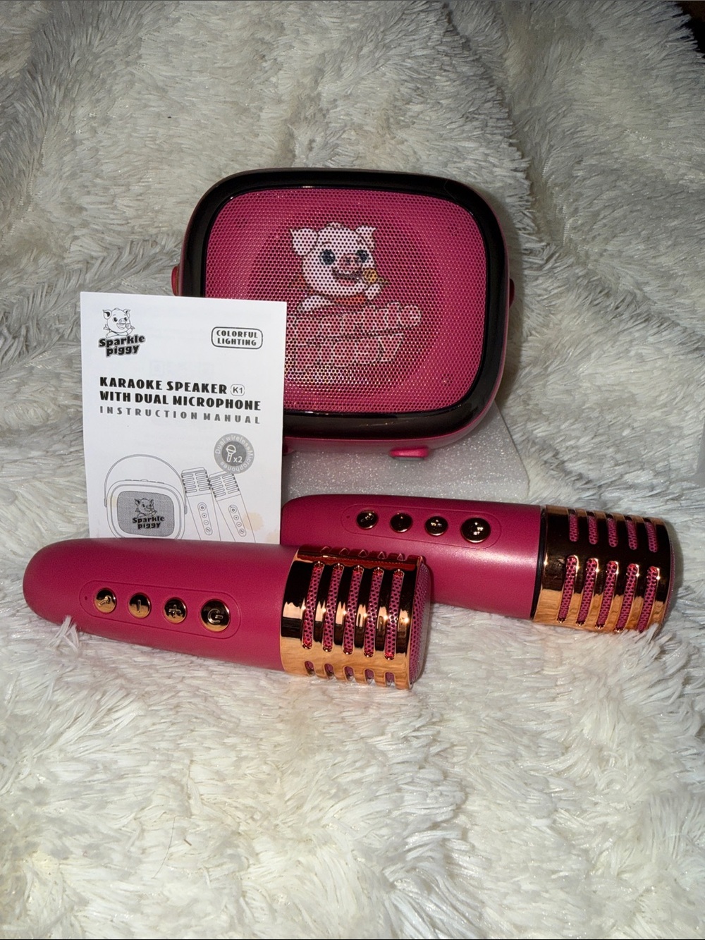 Sparkle Piggy Karaoke Speaker
